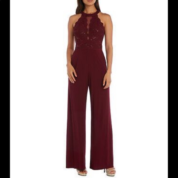 nightway sequin jumpsuit
